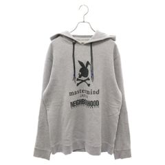 NEIGHBORHOOD (ネイバーフッド) ×mastermind マスターマインド コンチョ ビーズ プルオーバー スウェット パーカー グレー 122MBMJN-CSM02S