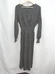 ◇ Θ natural couture ナチュラルクチュール アンサンブル カーディガン ワンピース サイズF ダークグレー系 レディース E  【1505130012545】