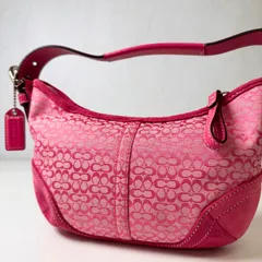 ✨Cランク　 COACH　ソーホー　ホーボー　ワンショルダーバッグ　アクセサリーポーチ　ハンドバッグ　ピンク　「48EL」