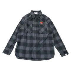 Burger Flannel Shirt (Gray x Black)