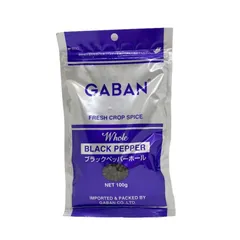 ギャバン GABAN ブラックペッパーホール 100ｇ 黒コショウ スパイス
