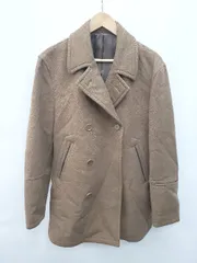 ◇ COMME CA ISM コムサイズム ウール混 シンプル 無地 長袖 ジャケット コート サイズM ブラウン系 メンズ P  【1403110003395】