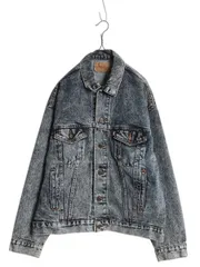 【お得なクーポン配布中!】 80s USA製 リーバイス 70507 0227 ケミカルウォッシュ デニム ジャケット メンズ L ヴィンテージ Levis ジージャン ジャンパー トラッカー