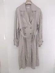 ◇ ◎ PAGEBOY ページボーイ 大人女子 通勤 バックスリット 長袖 トレンチコート サイズS グレージュ系 レディース P 1308010003554