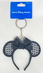 東京ディズニーリゾート キーチェーン カチューシャ 黒(シースルー)