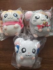 とっとこハム太郎　ぬいぐるみ　干支ねずみ　りぼんちゃん　マフラーちゃん