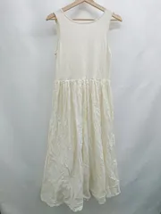 ◇ ⊂ KBF+ アーバンリサーチ シンプル系 ノースリーブ 膝下丈 ワンピース サイズ1 ベージュ系 レディース E  【1507250001270】