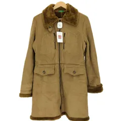 美品♡ 【ユナイテッドカラーズオブベネトン】 ロングコート (42) 黒 ファー 2025年最新】UNITED COLORS OF BENETTON 毛皮・ファーコートの