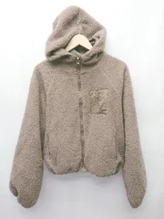 ◇ ⊇ apres jour アプレジュール ジップアップ 長袖 ボア ジャケット サイズF ブラウン レディース P  【1411070019912】