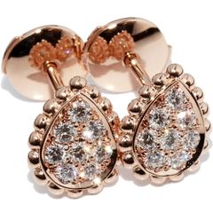 ブシュロン ピアス K18PG ダイヤ16P(0.25ct) セルパンボエム スタッズピアス XS JCO01362