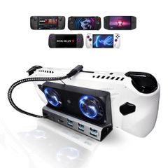 EDGE SHINE ゲーミングドックEL 9in1 PD100W 4K HDMI 冷却ファン RGB対応｜Steam Deck ROG Ally