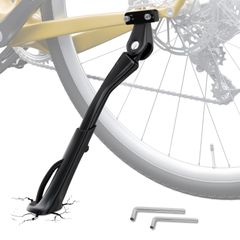 【数量限定】穴間隔、26-29インチ 自転車用キックスタンド 自転車用キックスタンド 2穴付き 40mm 調節可能な自転車キックスタンド NICEDACK アルミニウム合金キックスタンド