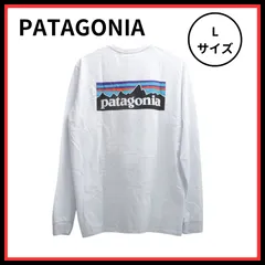 【人気の定番商品♪】パタゴニア PATAGONIA LONG-SLEEVED P-6 LOGO RESPONSIBILI-TEE ロングTシャツ ロンT  38518-WH-L メンズ ホワイト