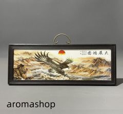 景徳鎮 陶板画 江南秀色 応接間 玄関 茶室 装飾工芸置物 景徳鎮陶板画 錦堂富貴 客間 玄関 茶室 書斎 事務室 装飾画 掛物
