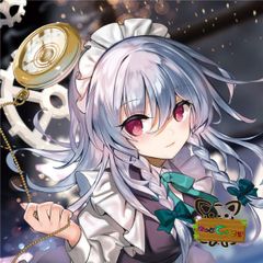 東方projectステッカー「十六夜咲夜2」　-きっどているず-(送料込)