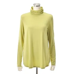 Q6676　Wynne Layers ラウンドヘムタートルネックプルオーバー　LL　イエロー