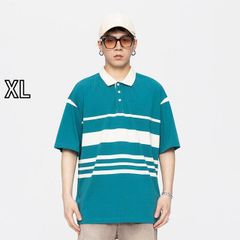 極美品FAT ボーダー半袖ポロシャツ 厚手の生地 サイズSKINNY(L) - メルカリ