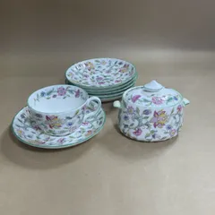 ★お値下げ！  MINTON ミントン ハドンホールシリーズ 食器 7点 まとめ商品 カップ＆ソーサー ソーサーのみ 5枚 シュガーポット 現状品  1.3kg