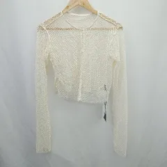 ◇ ◎●未使用● Kastane フロントボタン　アウトドア　夏向け 長袖 カーディガン サイズF クリーム系 レディース E  【1506300027857】