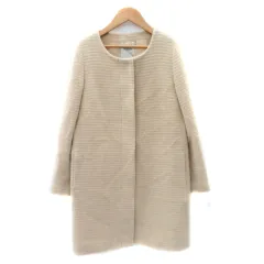 NOBLE ベージュ スプリングコート　ノーカラーコート Noble（ノーブル）｜ノーカラージャケット（ベージュ系）一覧 - WEAR