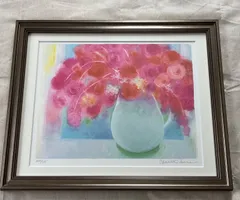 ジニー・キム　版画　リトグラフ　新品額入り　大きめ　46✖️63 ジニー・キム 版画 リトグラフ 新品額入り 大きめ 46✖️63 ジニー