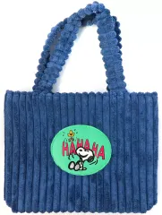 【中古】バッグ ネイビー プレミアムコーデュロイトートバッグ 「PEANUTS(SNOOPY)」