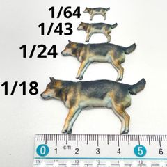 1/18 1/24 1/43 1/64 犬　フィギュア　PON-02 完成品　ミニカー　ジオラマ　ドールハウスに　ミニチュアイメージ　ペットフィギュア