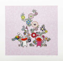 村上隆 版画 花好財旺 マルチカラー - メルカリ