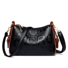 ☆ ブラック×ブラウン ☆ ショルダーバッグ レディース pksm2819 ショルダーバッグ レディース 斜め掛け ななめがけ 斜めがけ ショルダー バッグ バック ななめがけ 大容量 マザーズバッグ PUレザー おしゃれ 可愛い カジュアル 旅行 通勤 通学