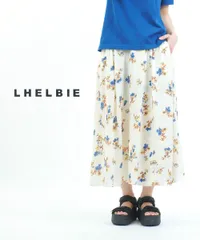 レルビエ LHELBIE スカート フレアスカート 花柄 膝下 ミモレ丈 マキシ丈 フラワープリント きれいめ おしゃれ・50014N-3221701(レディース)(◎)のサムネイル