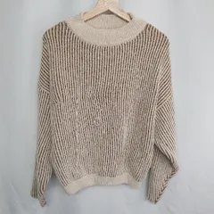 ◇ ⊇ ap retro 長袖 ニット サイズＦ ベージュ系 レディース E  【1410100008063】