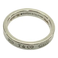 TIFFANY&Co. ティファニー リング 指輪 服飾雑貨 小物 1837 ナローリング Pt950 7.5号 レディース 女性