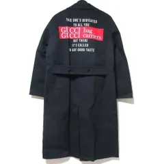 GUCCI黒 ナイロン トレンチコート イタリア製　美品 GUCCI黒 ナイロン トレンチコート イタリア製 美品 GUCCI黒