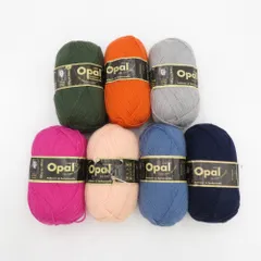 毛糸 【まとめ売り】 Opal オパール 単色 4ply/4本撚り 7玉 100g巻 425m