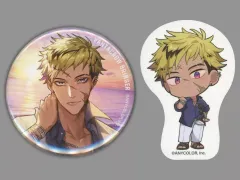 【中古】グッズセット ベンタクロウ ブリンガー 缶バッジ＆ダイカットステッカー 「くじスクエア にじさんじHEROES海の家くじ」 D賞