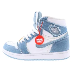 NIKE (ナイキ) WMNS AIR JORDAN 1 HIGH OG DENIM DM9036-104 エアジョーダン1 デニム ハイカットスニーカー レディース ブルー US7.5/24.5cm