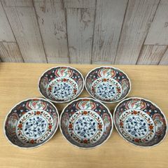 特選陶器 錦花鳥小鉢 5客セット　糀谷店