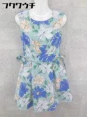 ◇ Lily Brown リリーブラウン 総柄 ノースリーブ ミニ ワンピース サイズ1 ブルー系 レディース 【中古】 【1002802358470】のサムネイル