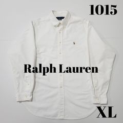 Ralph Lauren　ラルフローレン　白シャツ　長袖シャツ　ロゴ刺繍　XL