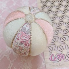 －彩－ 〖心寧〗 リバティ10cm木目込み手毬単品　〜七五三  卒業式〜