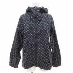 ザノースフェイス THE NORTH FACE コンパクトジャケット COMPACT JACKET フーデット ジップアップ ドット柄 ナイロン M 紺 ネイビー 白 ホワイト NPW11170 /GV ■GY14