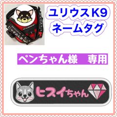ぺんちゃん様専用　ユリウスk9 ネームタグ刺繍名前ワッペン　ハーネス名札犬　オーダーメイド