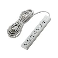 (まとめ) エレコム 抜け止めマグネット雷タップ3P・7個口 5.0m T-Y055NDA 1個 【×5セット】