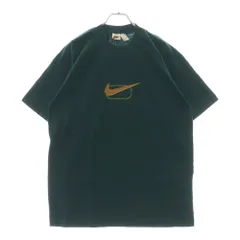 NIKE (ナイキ) 90S 白タグ JUST DO IT スウォッシュプリント クルーネック コットン 半袖Tシャツ カットソー グリーン