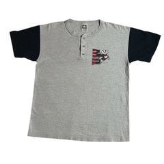 希少 新品 タグ付き Disney Lサイズ 90s 半袖 ポロシャツ グレー 
