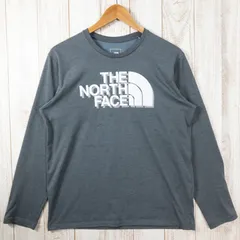 【Men's L グレー系】 The North Face ( ザ・ノースフェイス ) ロングスリーブビッグロゴティー L/S Big Logo Tee ミックスグレー ポリエステル ウェア トップス インナー シャツ ロングスリーブTシャ