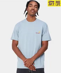 【ムラスポ公式】Carhartt WIP カーハートダブリューアイピー S S AMERICAN SCRIPTT-SHIRT メンズ 半袖Ｔシャツ I029956 BLUE