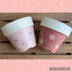 リメイク鉢（リメ鉢） 3.5号鉢 2個セット - メルカリ