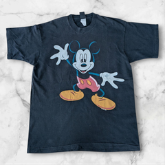 ディズニー　ミッキー　ヴィンテージ　ｔシャツ　９０Ｓ　希少　レア　ブラック　フェード　ミッキーアンリミテッド　シングルステッチ