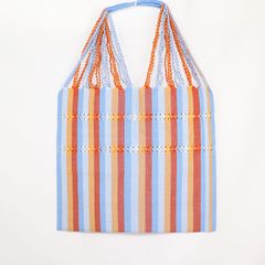 メキシコ製 ハンモックバッグ ハンドメイド ストライプ 218